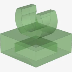 PLATE 1X1 W. UP RIGHT HOLDER X 200