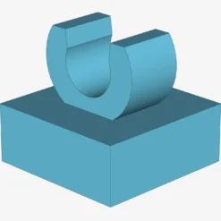 PLATE 1X1 W. UP RIGHT HOLDER X 200