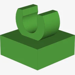 PLATE 1X1 W. UP RIGHT HOLDER X 200