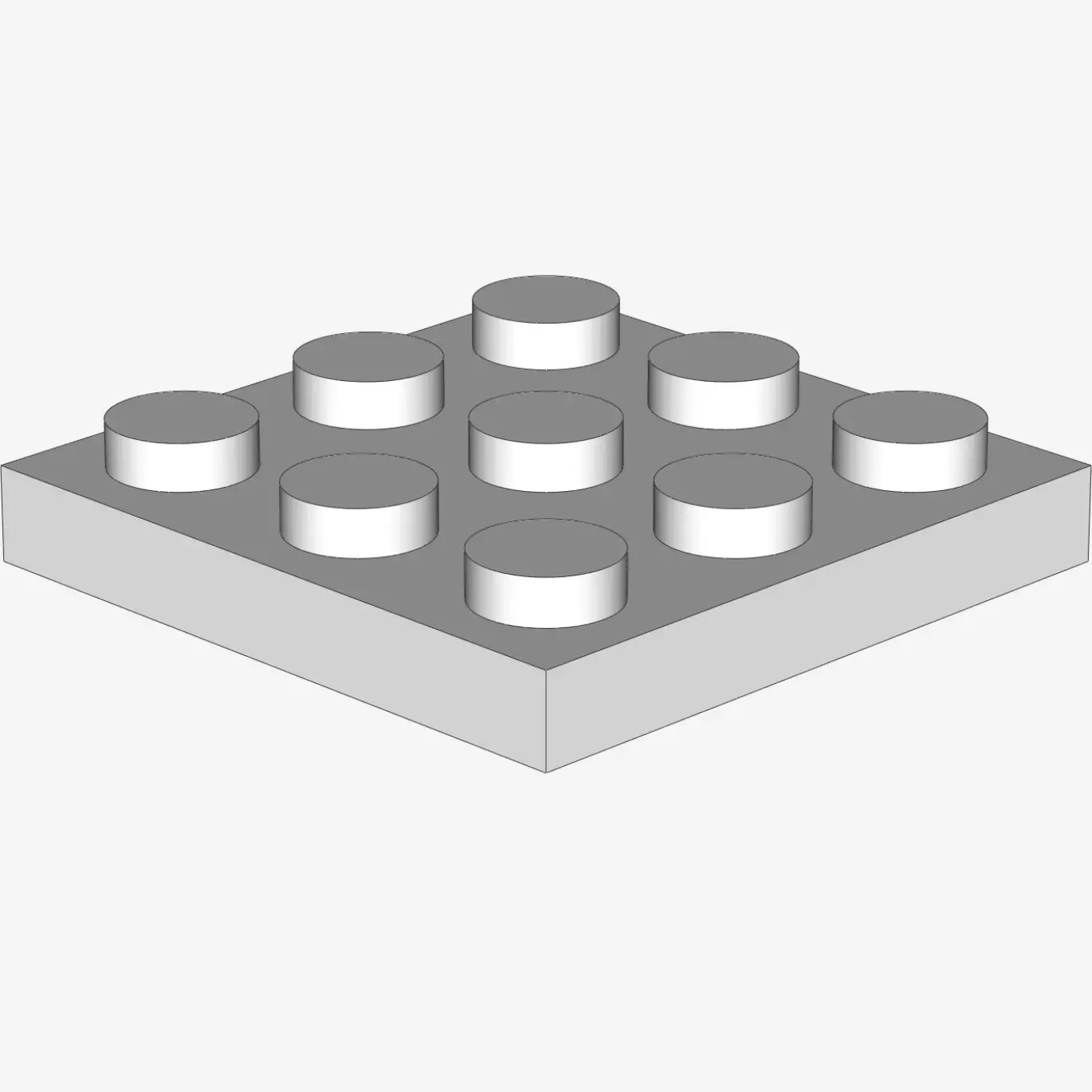 PLATE 3X3 X 50