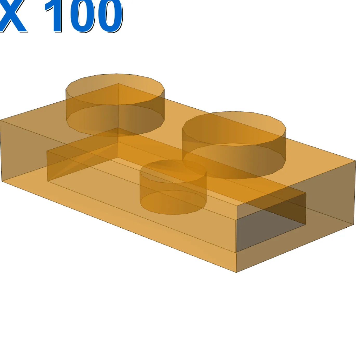 PLATE 1X2 X 100