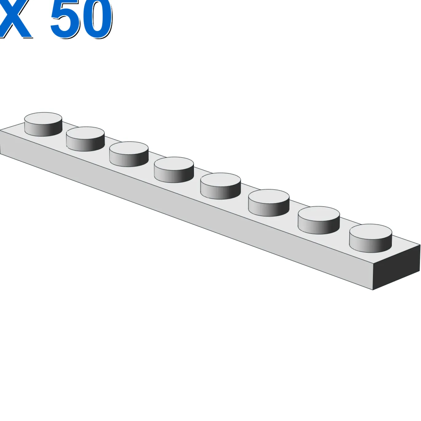 PLATE 1X8 X 50
