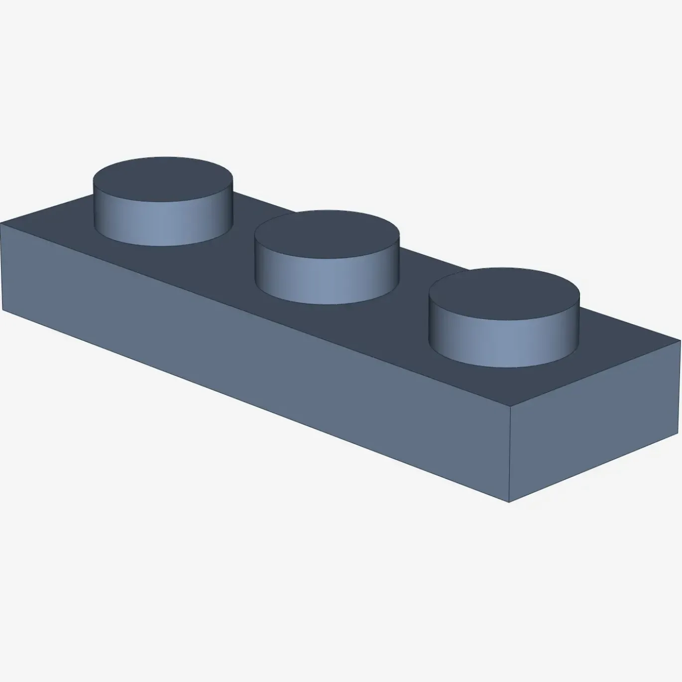 PLATE 1X3 X 100