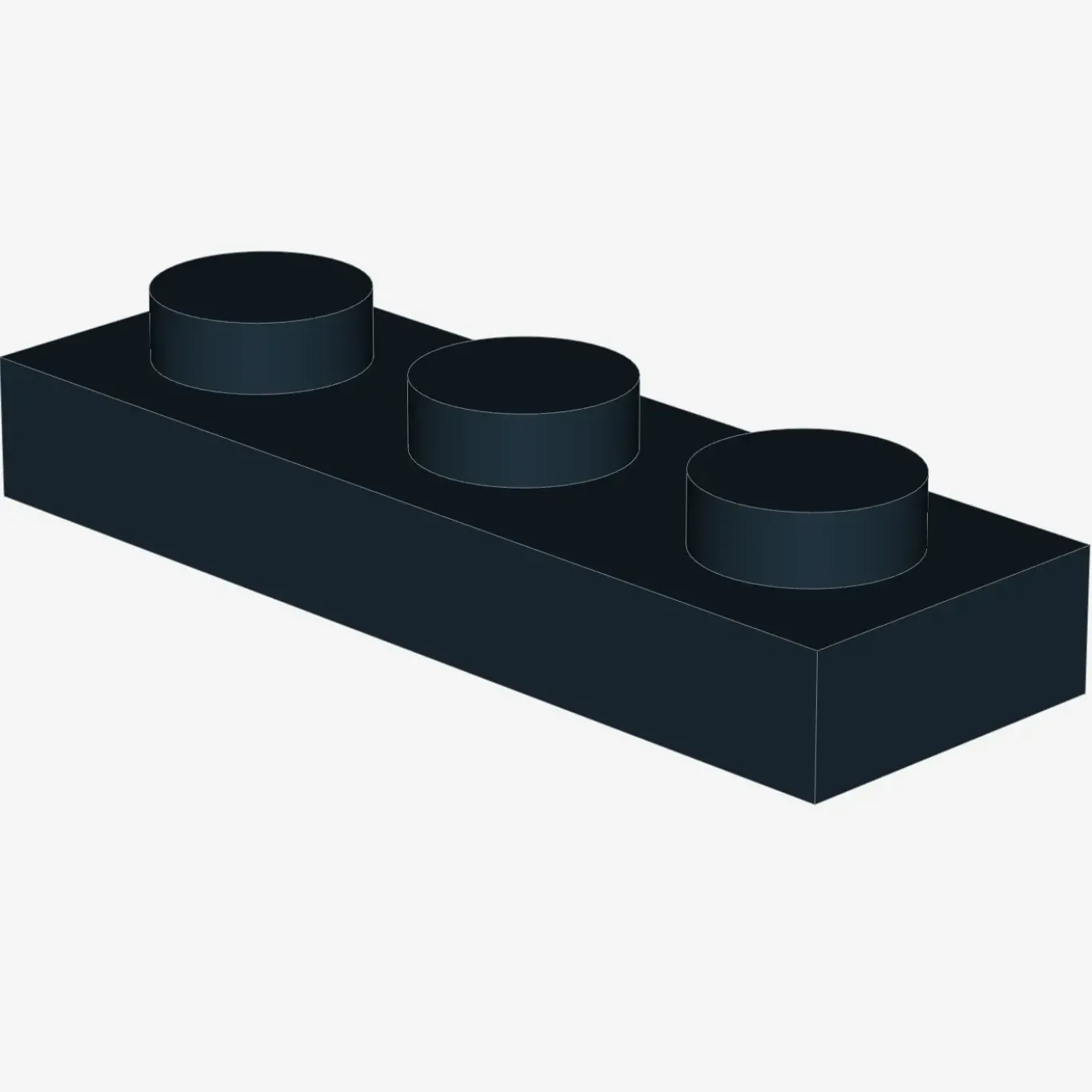 PLATE 1X3 X 100
