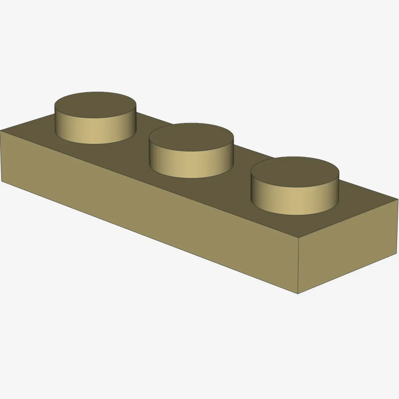 PLATE 1X3 X 100