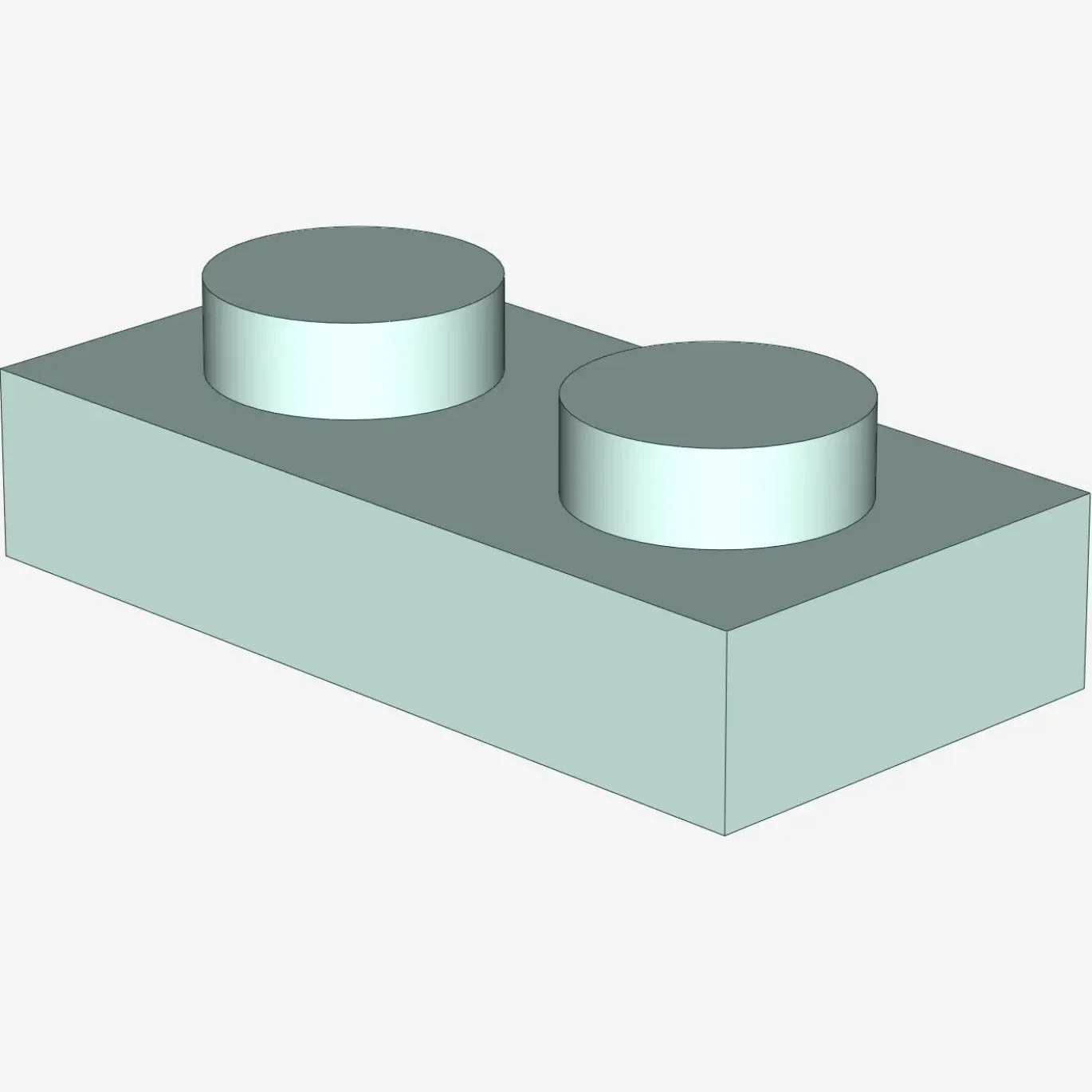 PLATE 1X2 X 100