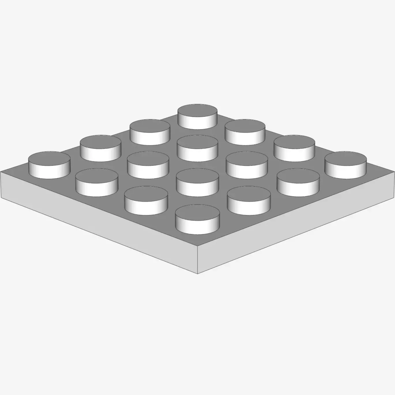 PLATE 4X4 X 20