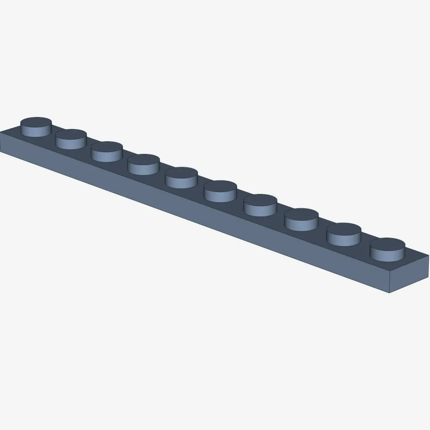 PLATE 1X10 X 25