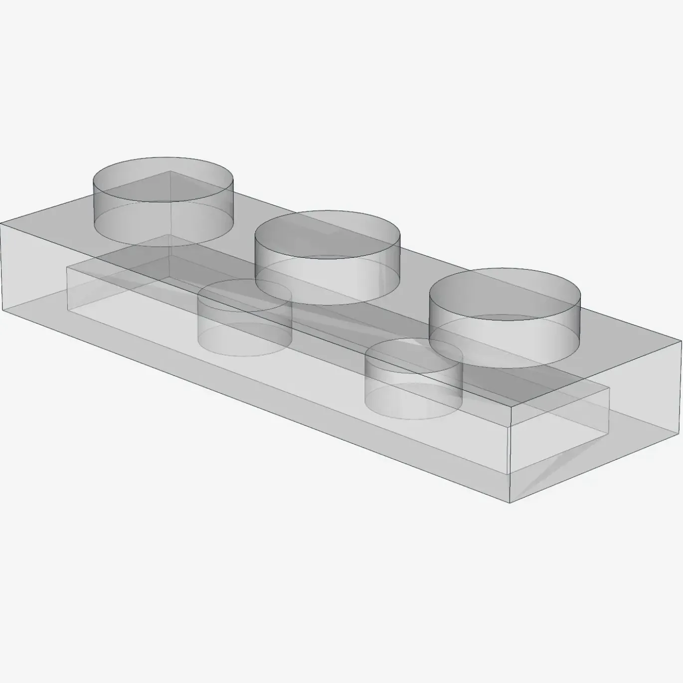 PLATE 1X3 X 100