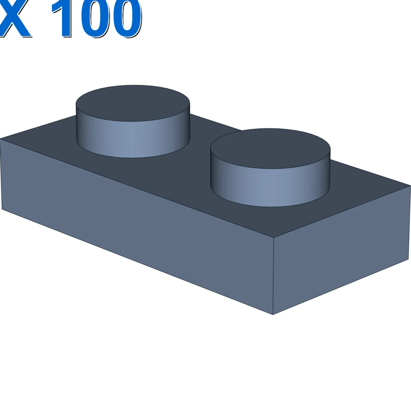 PLATE 1X2 X 100