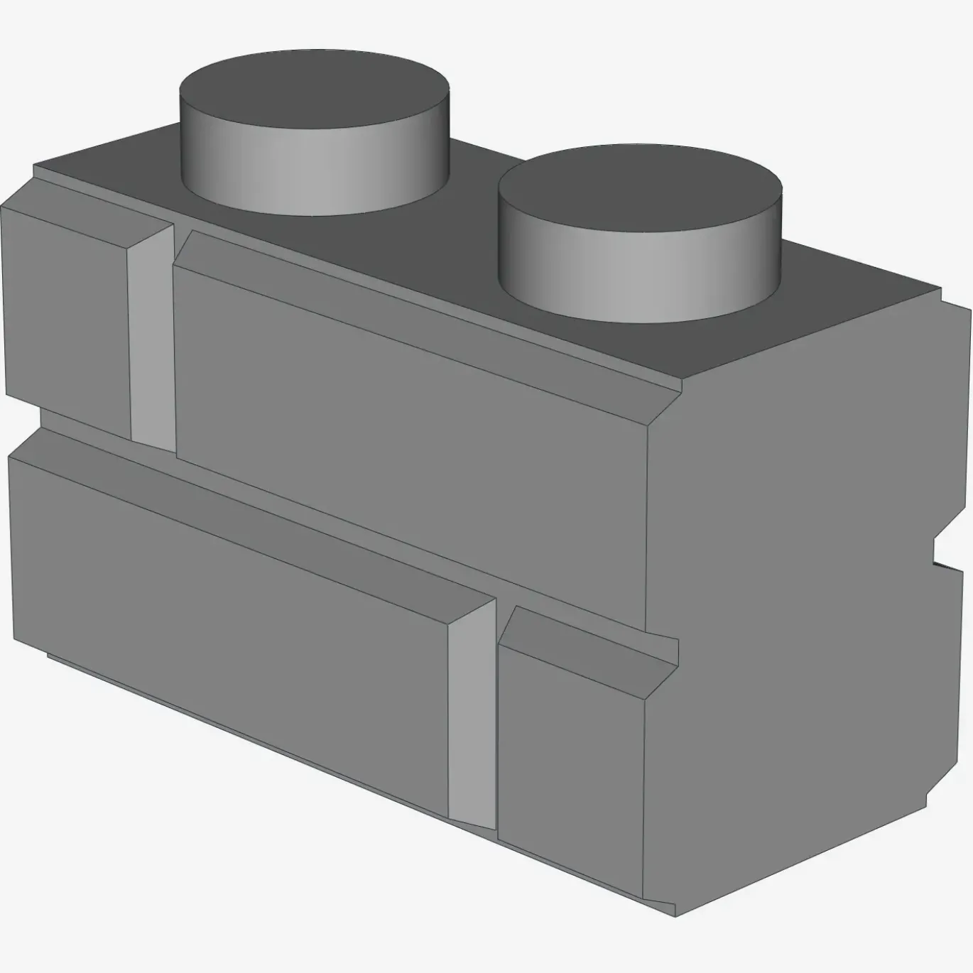 Profile brick 1x2 single gro. X 300