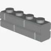PROFILE BRICK 1x4 SINGLE GRO. X 150