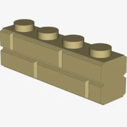 PROFILE BRICK 1x4 SINGLE GRO. X 150