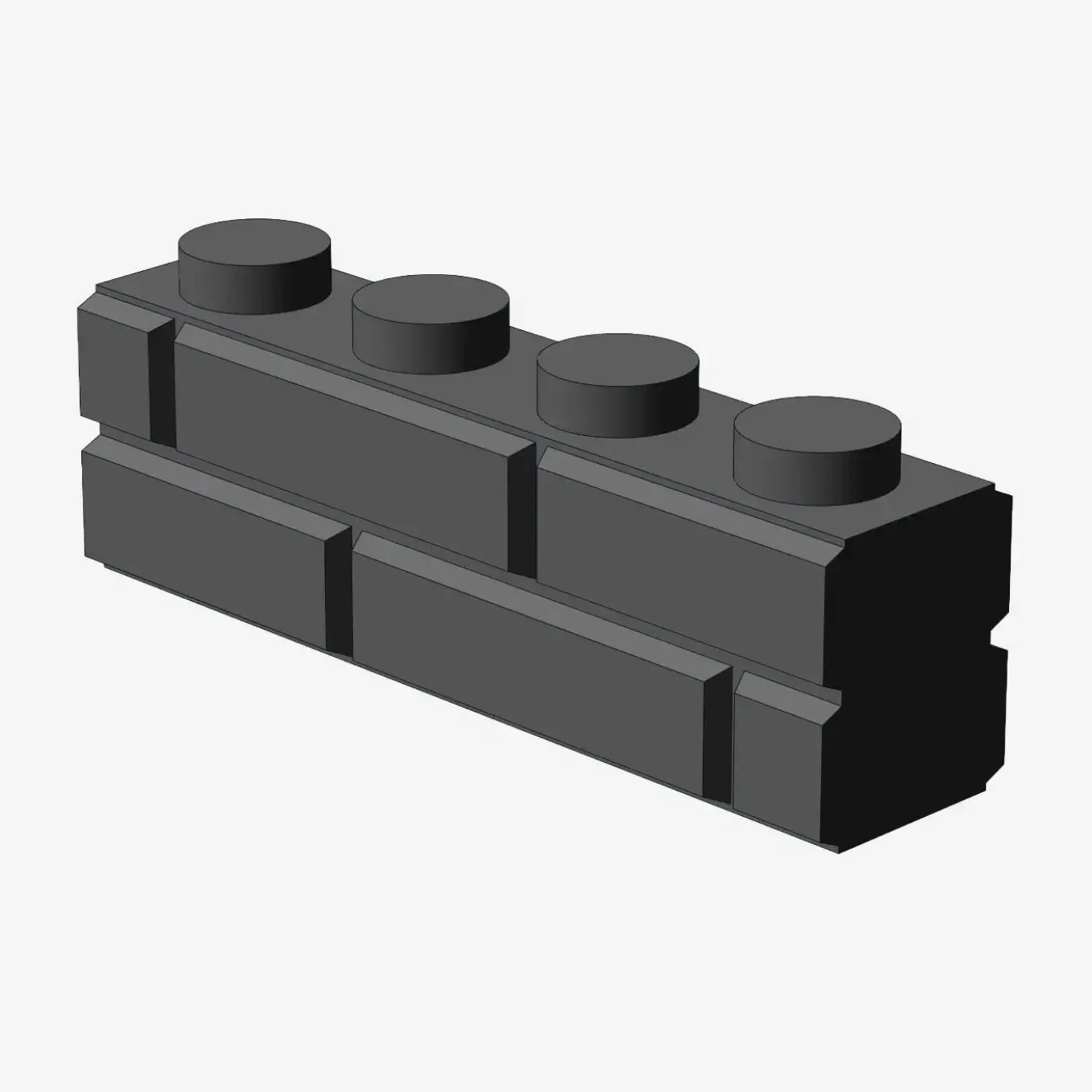 PROFILE BRICK 1x4 SINGLE GRO. X 150