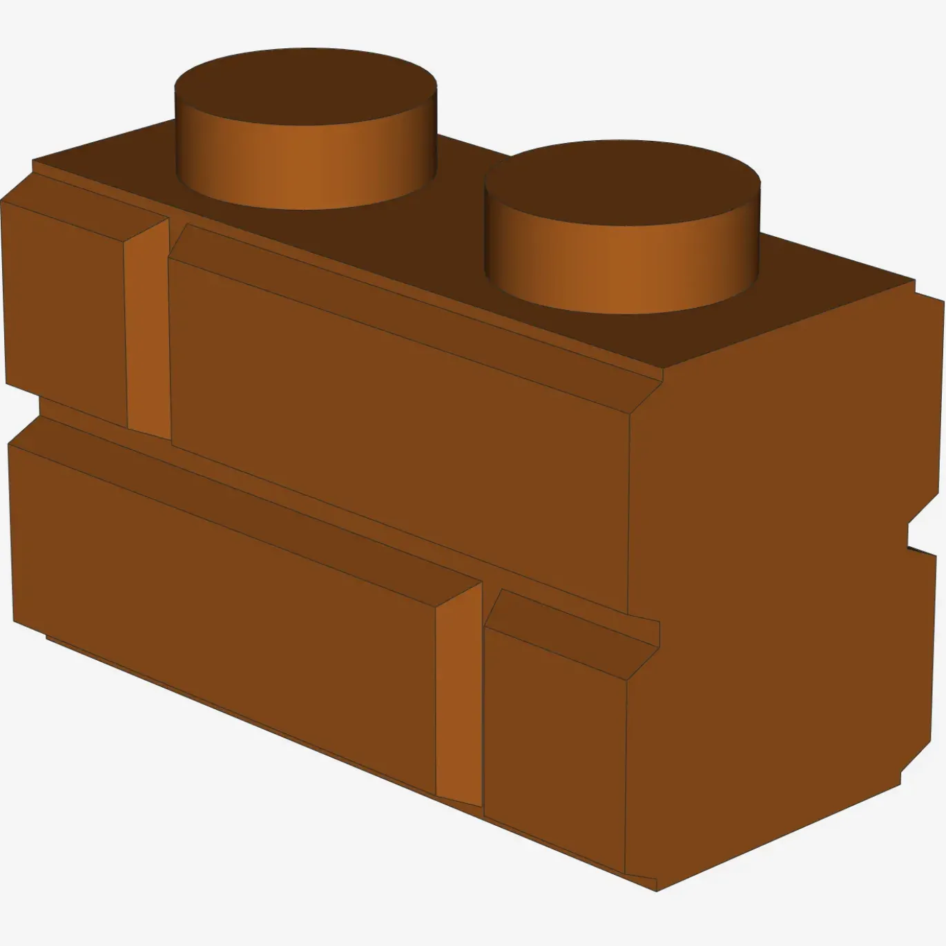 Profile brick 1x2 single gro. X 50