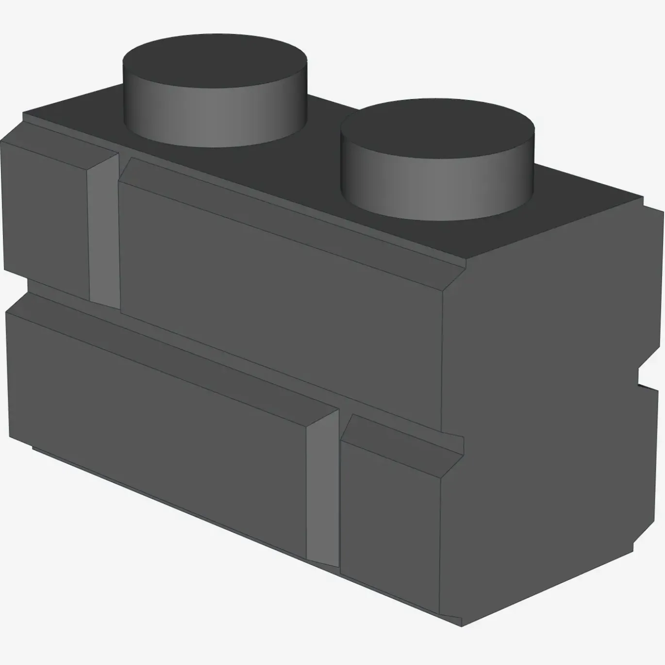 Profile brick 1x2 single gro. X 50