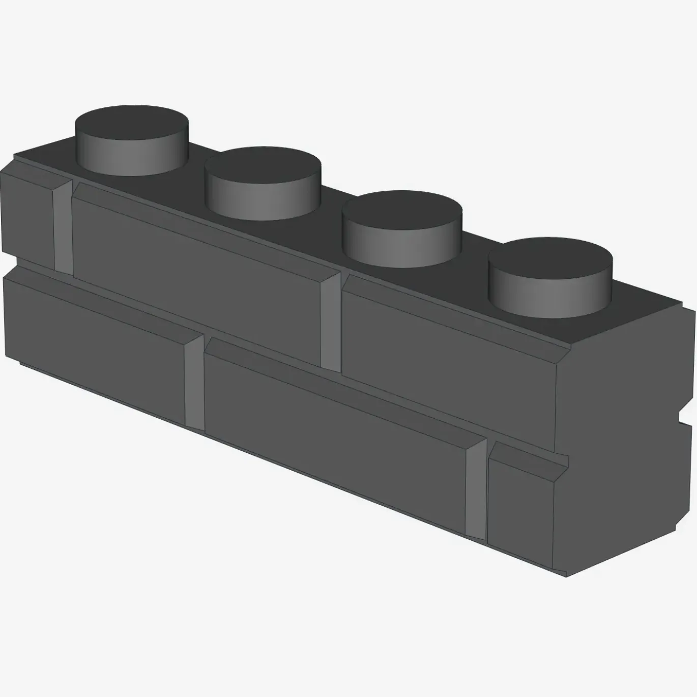 PROFILE BRICK 1x4 SINGLE GRO. X 25
