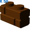 Profile brick 1x2 single gro. X 50