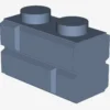 Profile brick 1x2 single gro. X 50