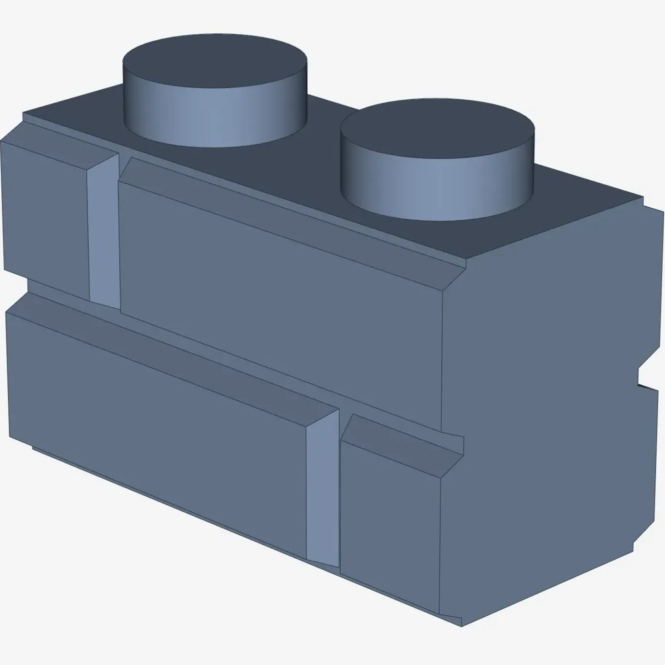 Profile brick 1x2 single gro. X 50