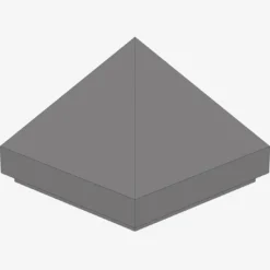 PYRAMIDE RIDGED TILE 1X1X2/3 X 200