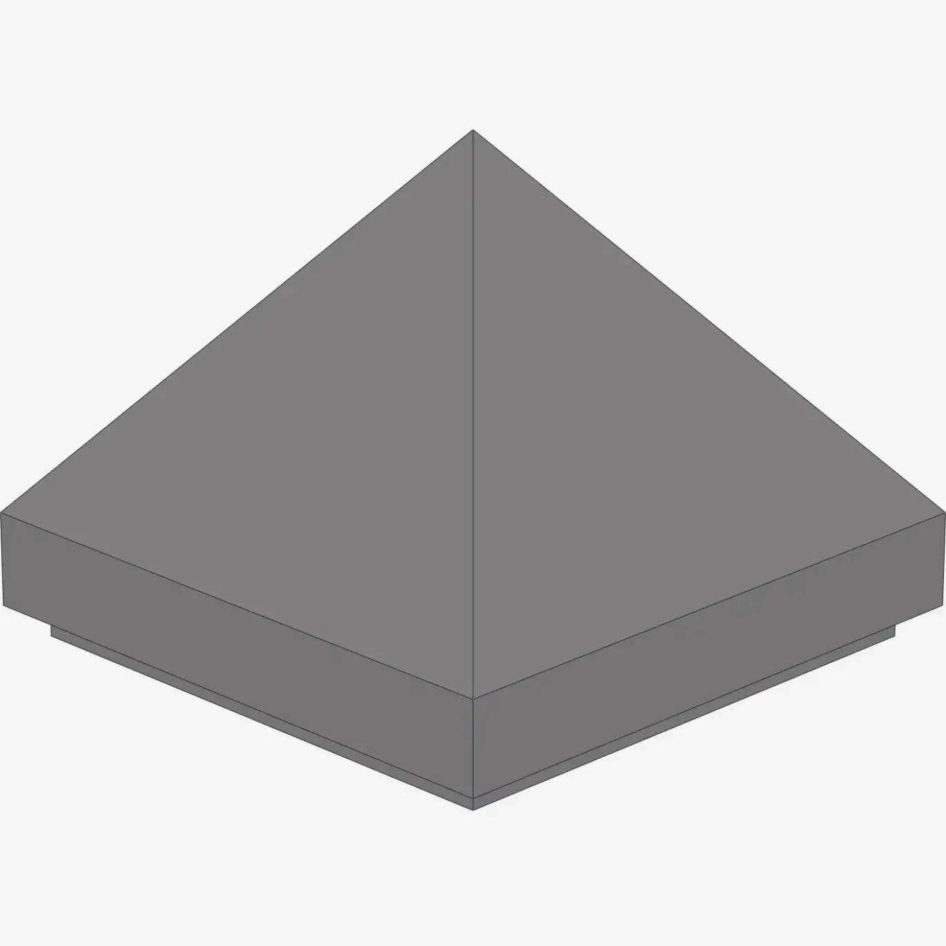 PYRAMIDE RIDGED TILE 1X1X2/3 X 200