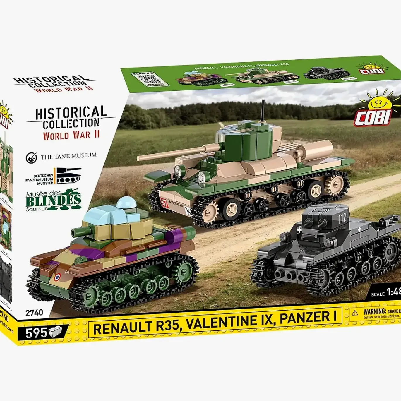 Renault R35 - Valentine IX - Panzer I