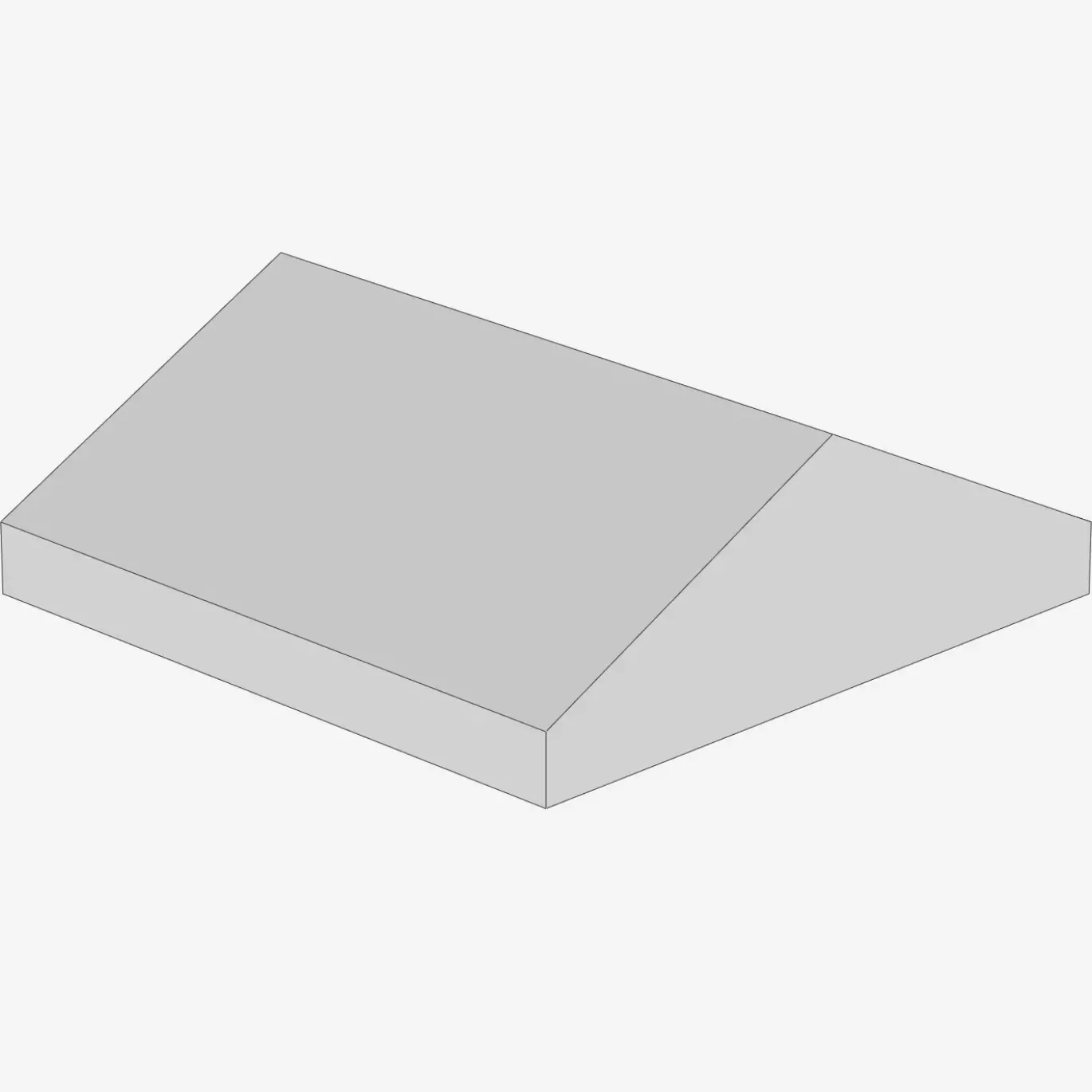 RIDGED TILE 2X2/25° X 100