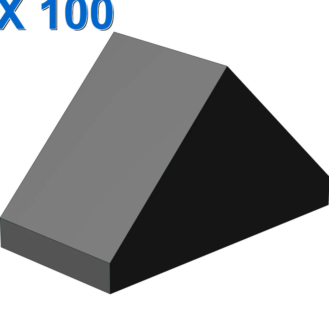 RIDGED TILE 1X2/45° X 100