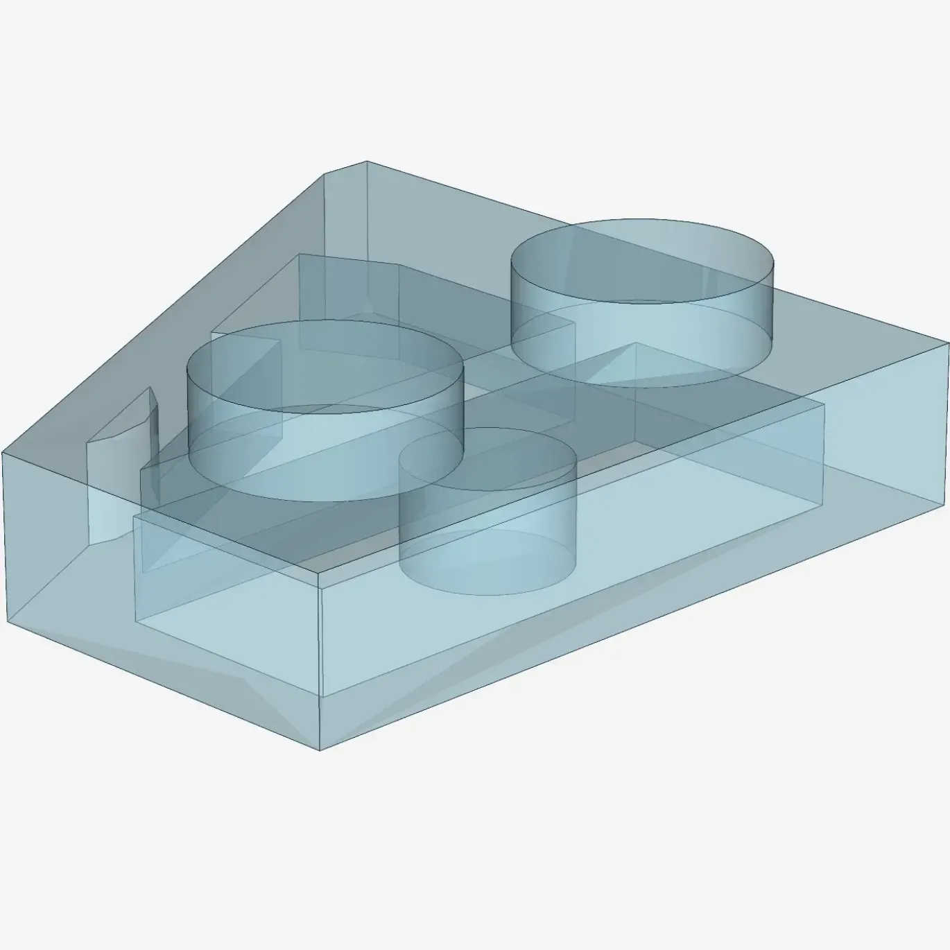 RIGHT PLATE 2x2 27DEG X 100