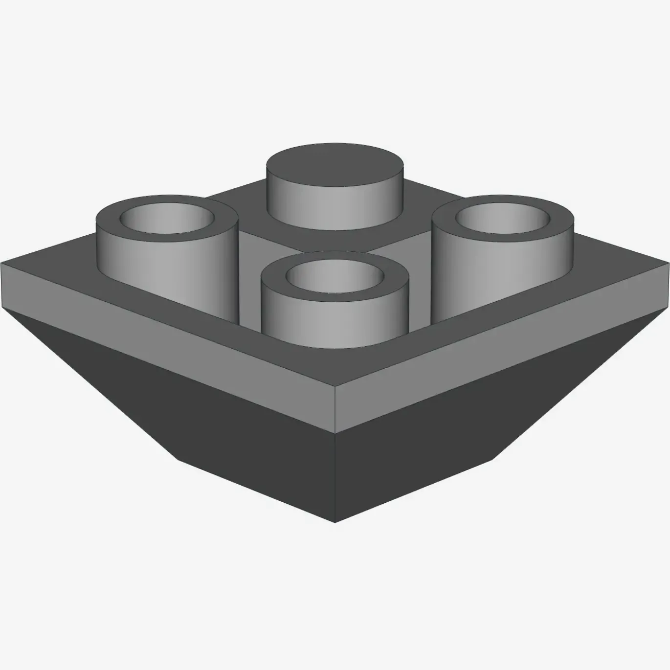 ROOF TILE CORN. INVERT.2X2/45° X 50