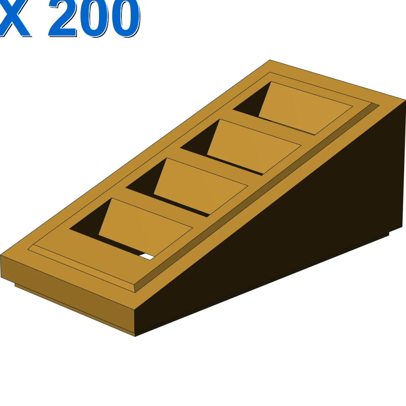 ROOF TILE W. LATTICE 1x2x2/3 X 200