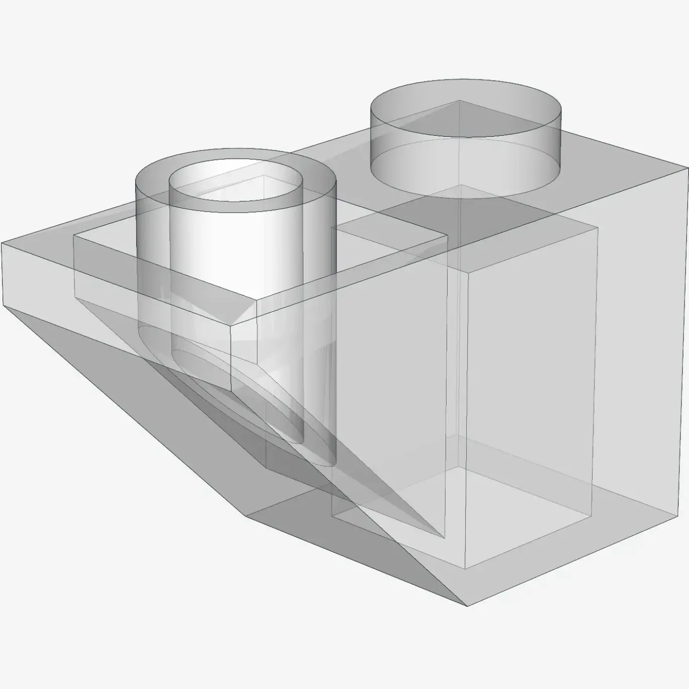 ROOF TILE 1X2 INV. X 100