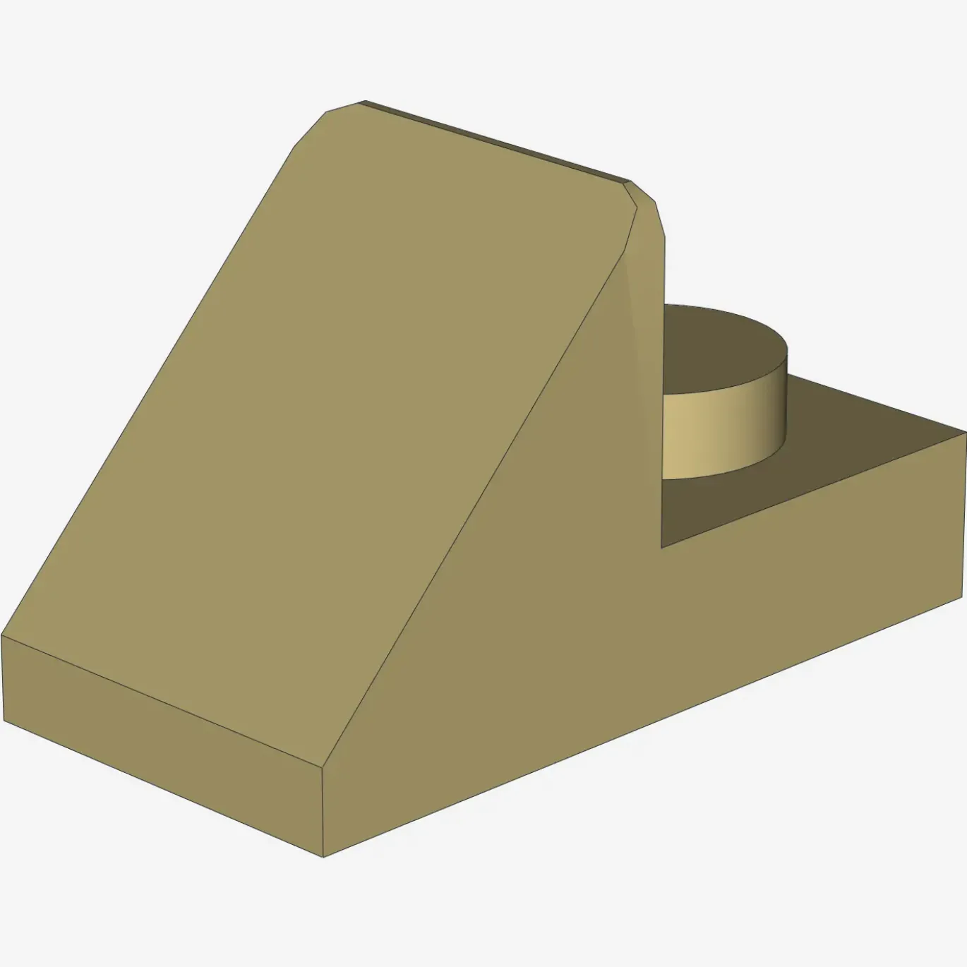 ROOF TILE 1X2 45° W 1/3 PLATE X 100