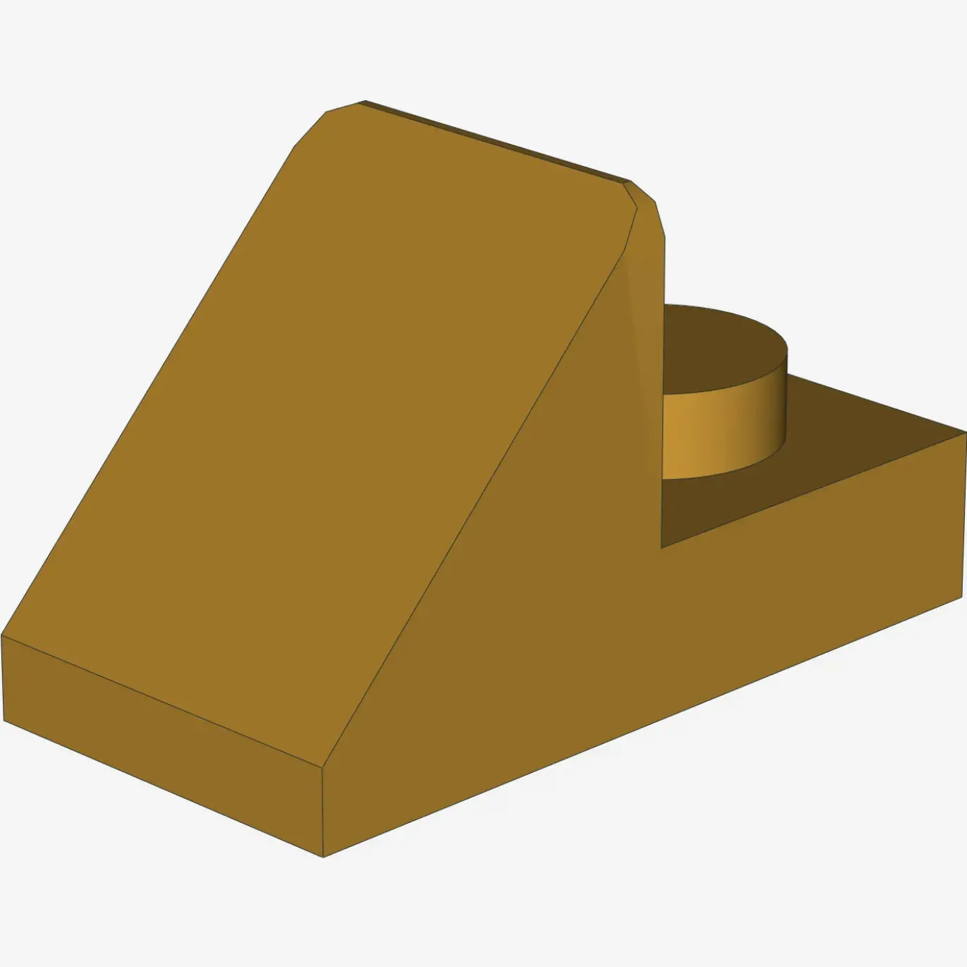ROOF TILE 1X2 45° W 1/3 PLATE X 100