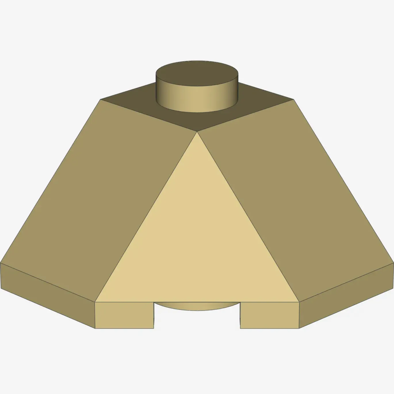 ROOF TILE 2X2X1 45 DEGR. - BOT. 45 DEGR. X 50