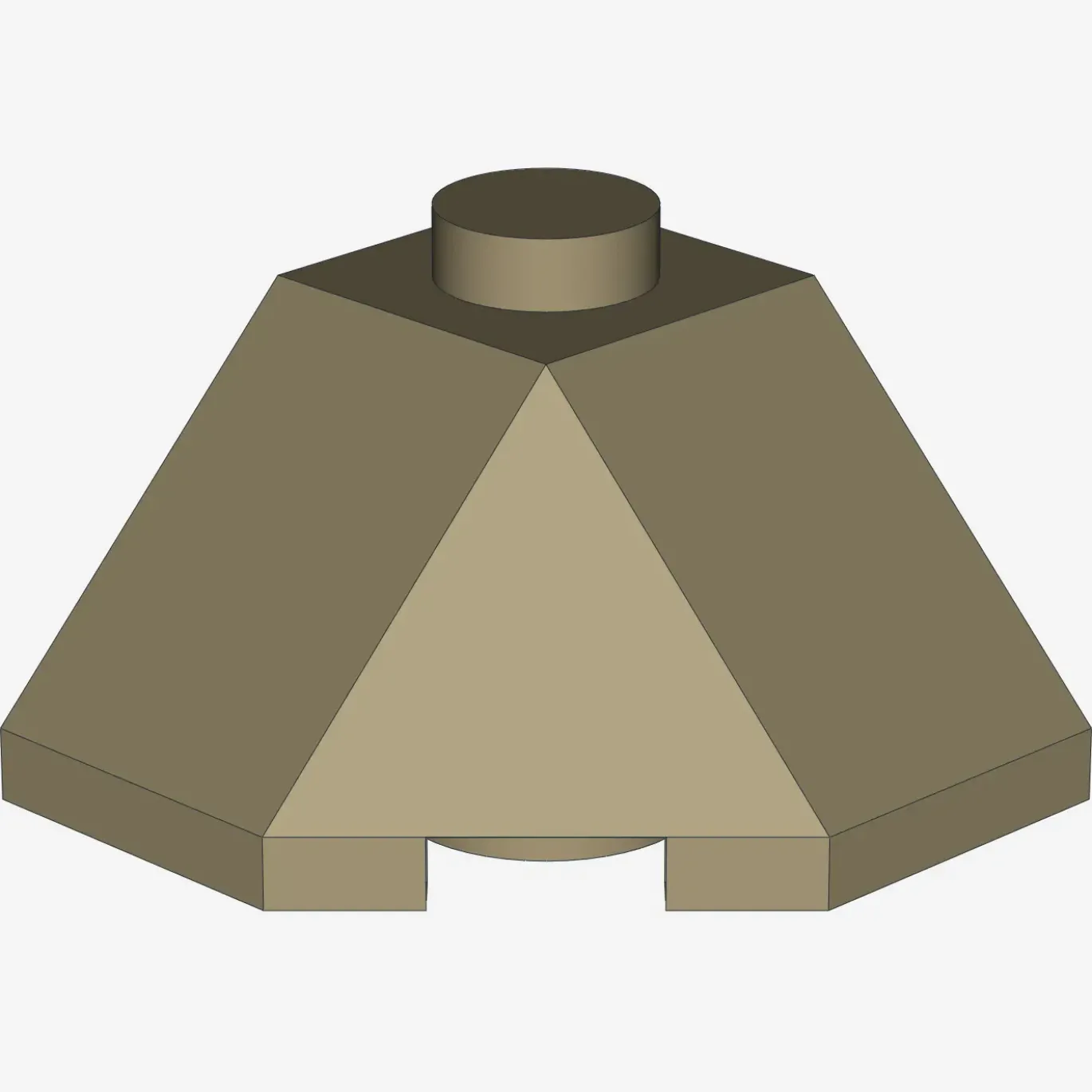 ROOF TILE 2X2X1 45 DEGR. - BOT. 45 DEGR. X 50