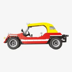 Roter Buggy mit gelbem Dach