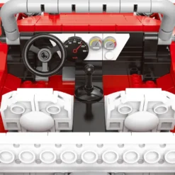 Roter Buggy mit gelbem Dach