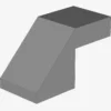 Slope 45 2 x 1 with Cutout without Stud X 100