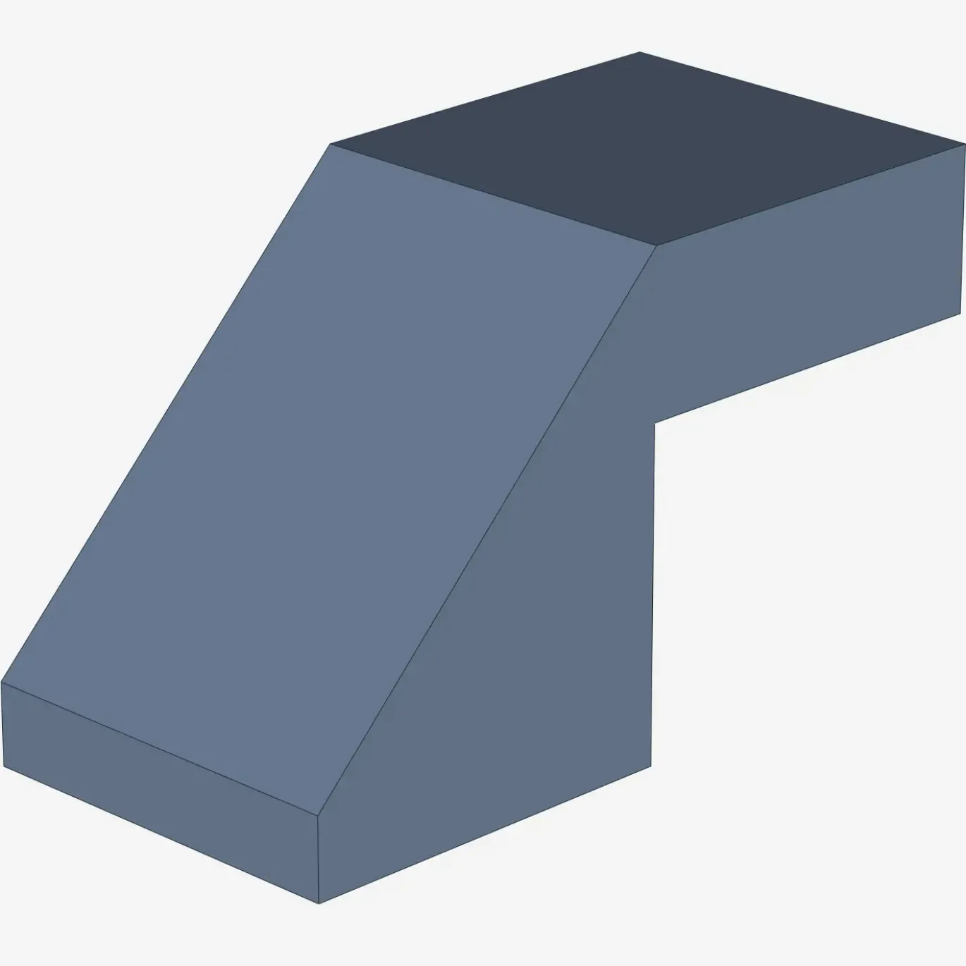 Slope 45 2 x 1 with Cutout without Stud X 100
