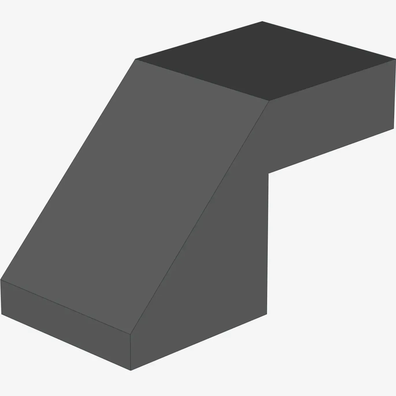 Slope 45 2 x 1 with Cutout without Stud X 100
