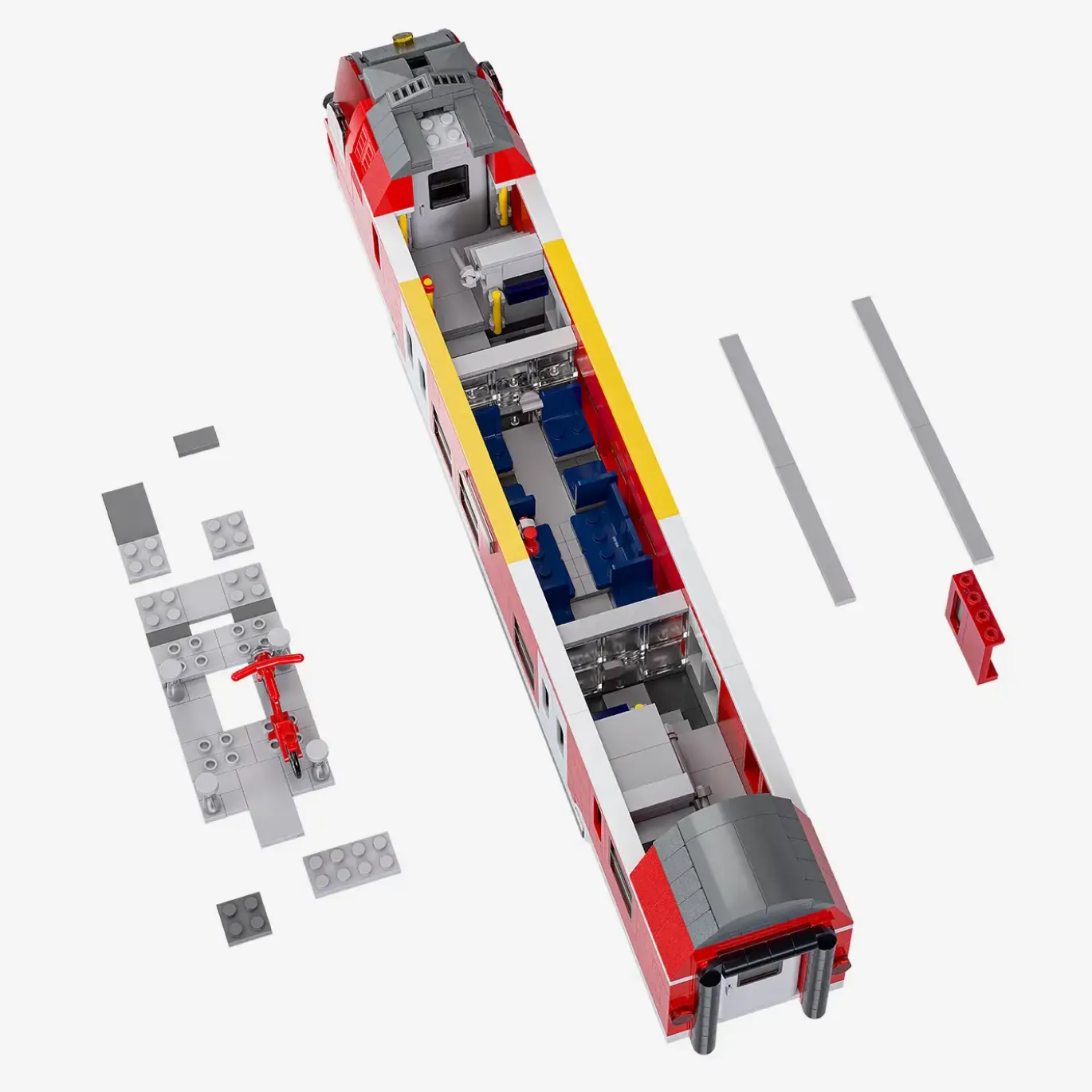 Steuerwagen rot 2 in 1 (8w)