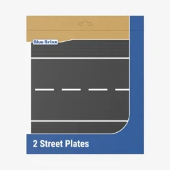 Straßenplatten 2x 32x32 Gerade dark bluish gray