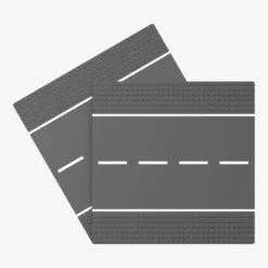 Straßenplatten 2x 32x32 Gerade dark bluish gray