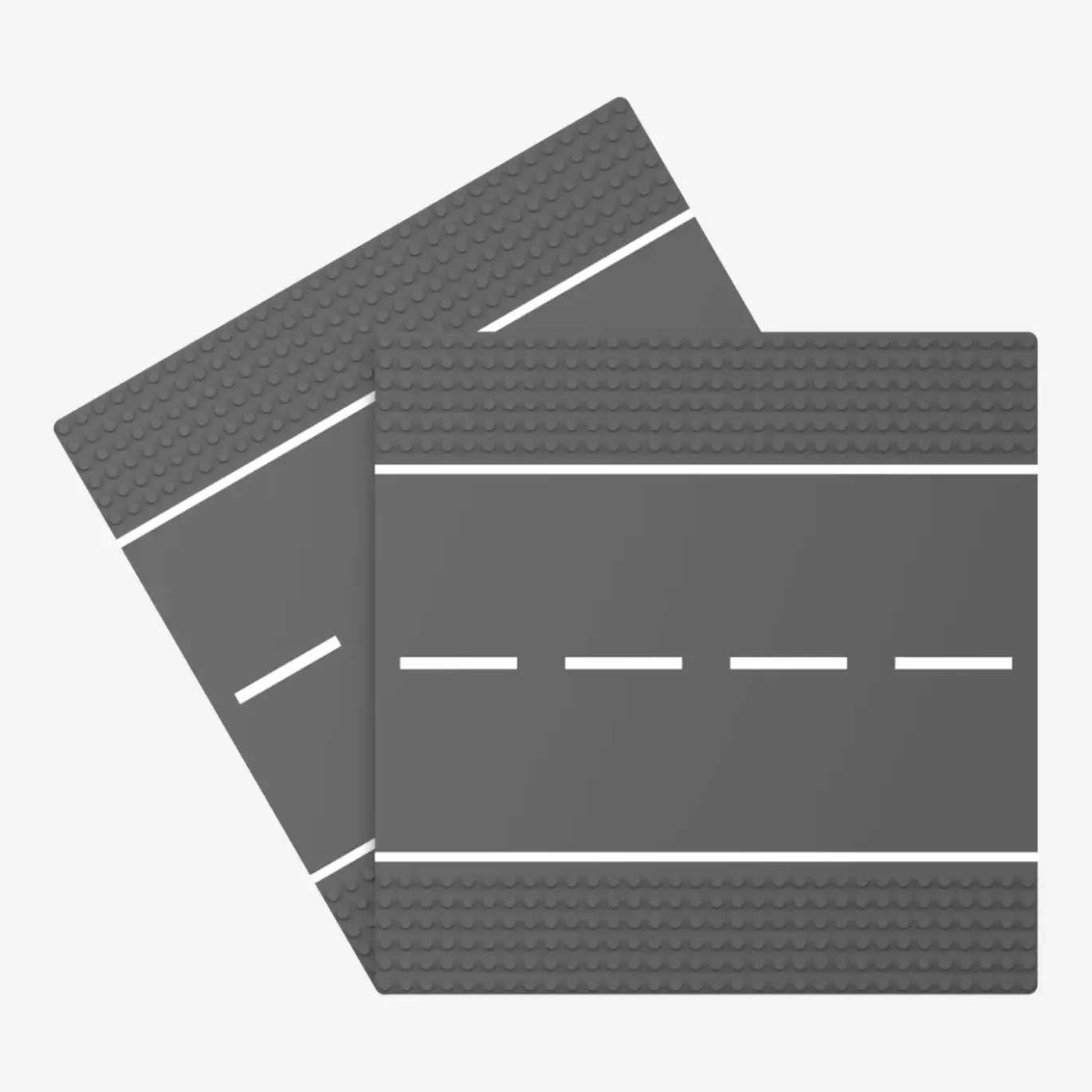 Straßenplatten 2x 32x32 Gerade dark bluish gray