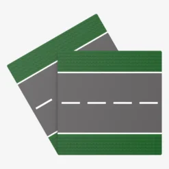 Straßenplatten 2x 32x32 Gerade green