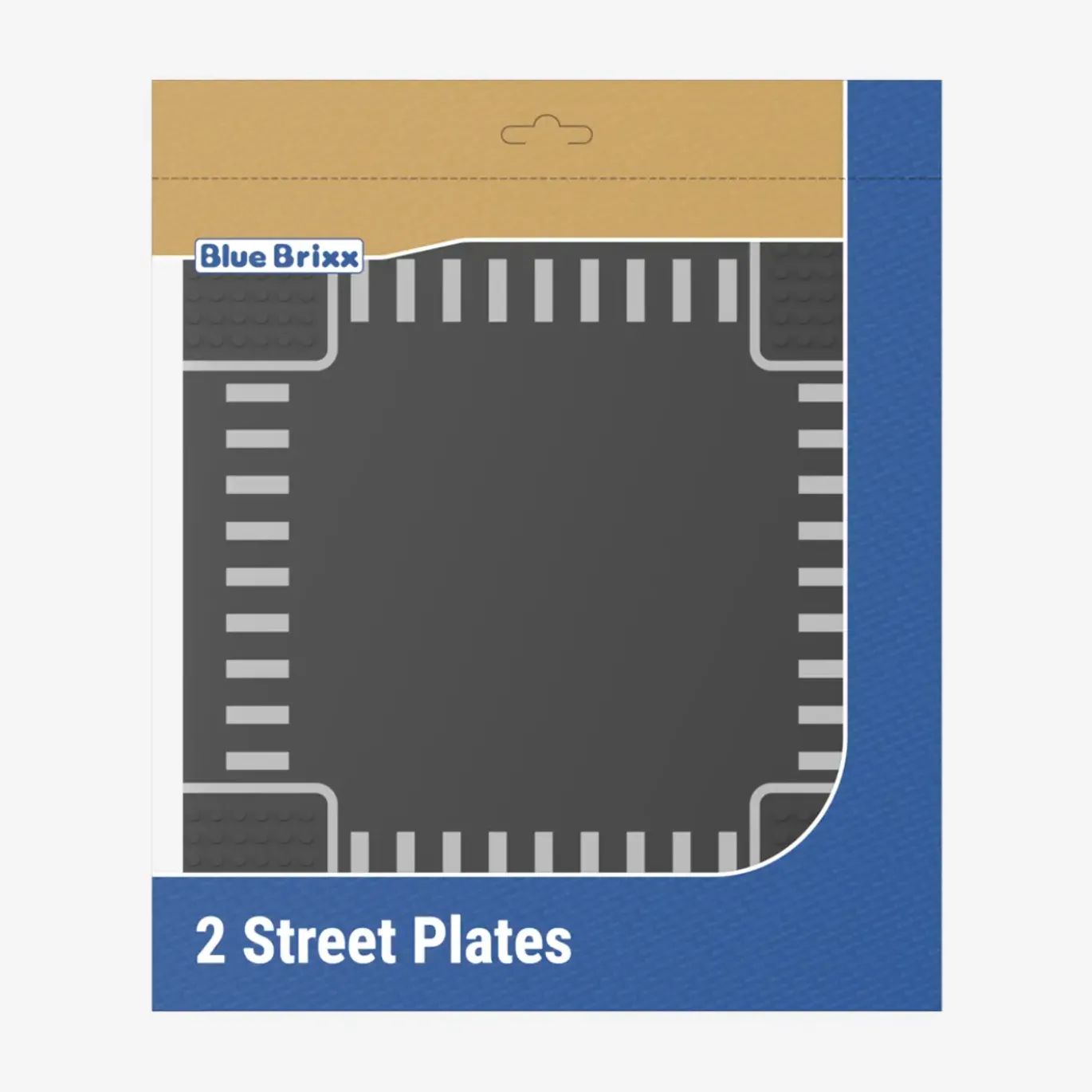 Straßenplatten 2x 32x32 Kreuzung dark bluish gray
