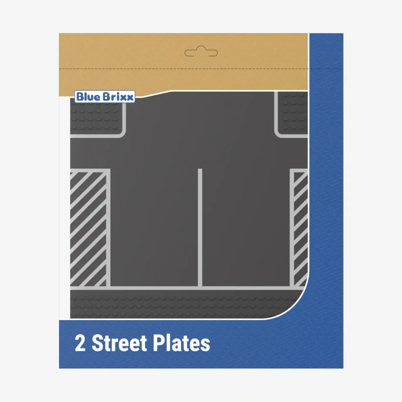 Straßenplatten 2x 32x32 Parkplatz dark bluish gray