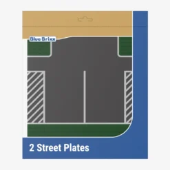 Straßenplatten 2x 32x32 Parkplatz green